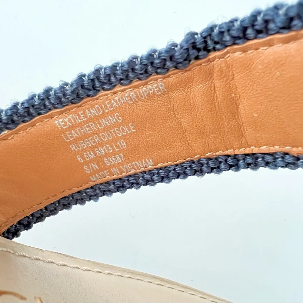 TORY BURCH | Jessa Leather Thong Sandal Dulce De Leche and Tan cream Size 6.5 - Picture 13 of 13
